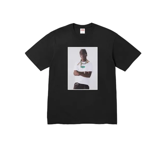 Tee M White T The L Portrait XL Tyler Round Sleeve S Short and Printed Creator Black FW24 Neck 0710